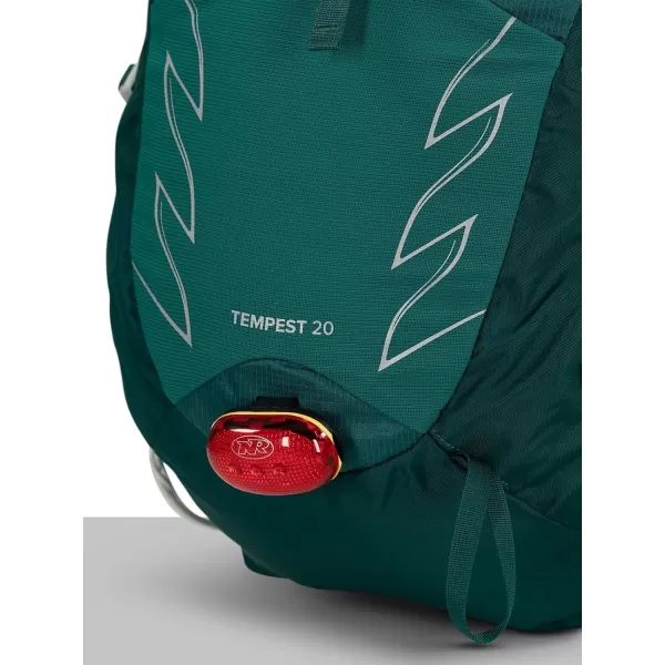 Osprey Tempest 20L Womens Hiking Backpack with Hipbelt Stealth Black WMLJasper Green