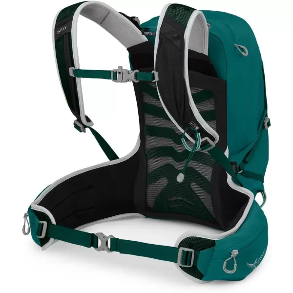 Osprey Tempest 20L Womens Hiking Backpack with Hipbelt Stealth Black WMLJasper Green