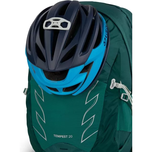 Osprey Tempest 20L Womens Hiking Backpack with Hipbelt Stealth Black WMLJasper Green
