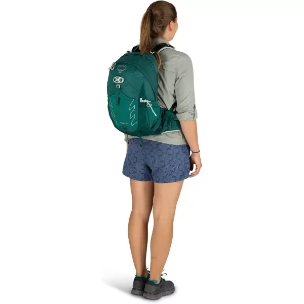 Osprey Tempest 20L Womens Hiking Backpack with Hipbelt Stealth Black WMLJasper Green