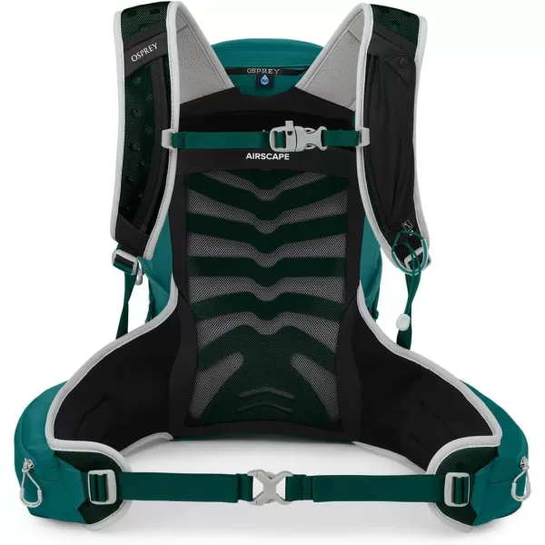 Osprey Tempest 20L Womens Hiking Backpack with Hipbelt Stealth Black WMLJasper Green