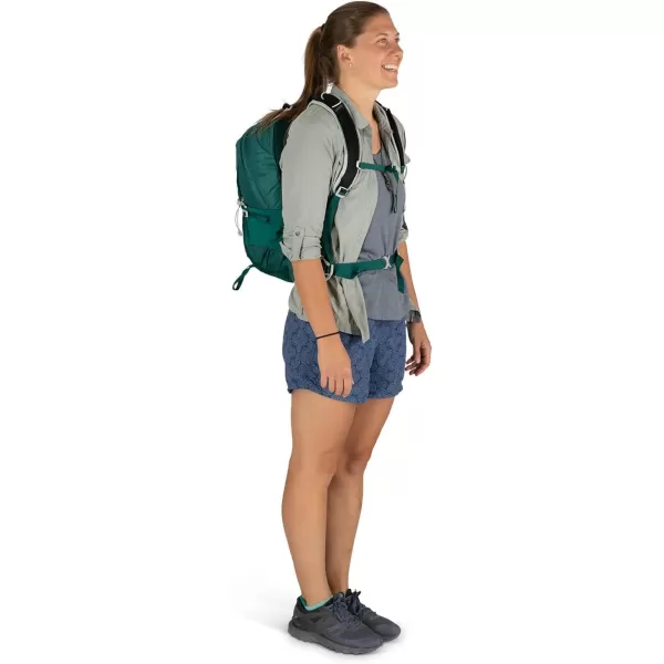 Osprey Tempest 20L Womens Hiking Backpack with Hipbelt Stealth Black WMLJasper Green