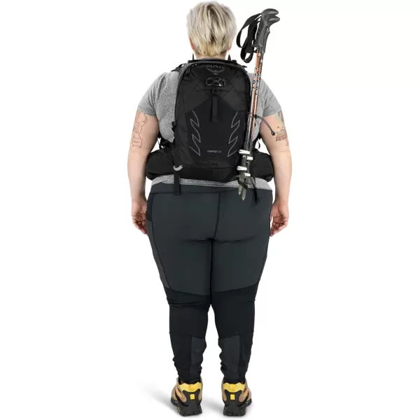 Osprey Tempest 20L Womens Hiking Backpack with Hipbelt Stealth Black WMLStealth Black