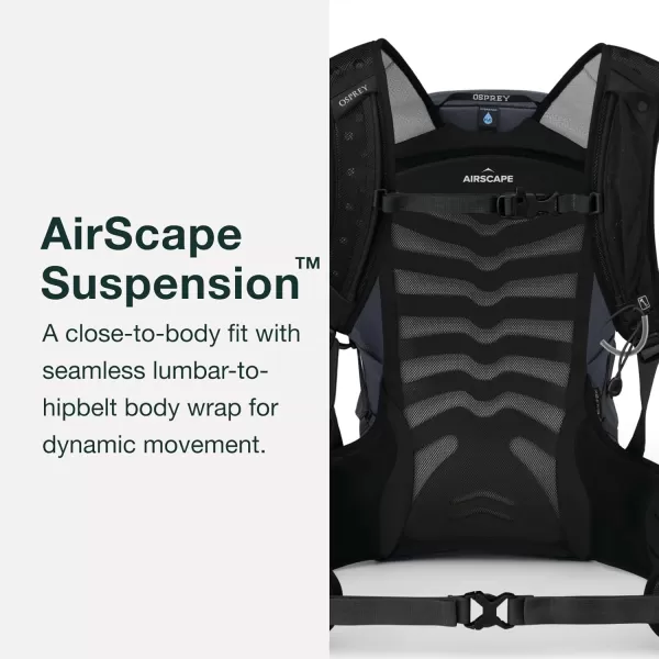 Osprey Tempest 20L Womens Hiking Backpack with Hipbelt Stealth Black WMLTidalAtlas