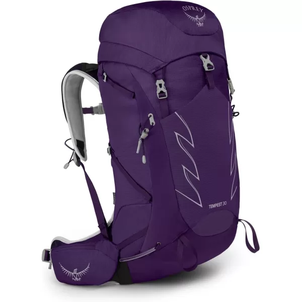 Osprey Tempest 30L Womens Hiking Backpack with Hipbelt Jasper Green WXSSViolac Purple
