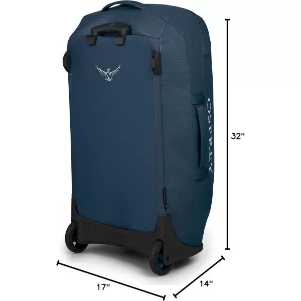 Osprey Transporter 120L Wheeled Travel Duffel Bag BlackVenturi Blue