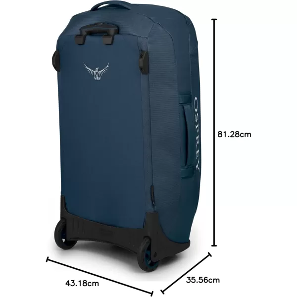 Osprey Transporter 120L Wheeled Travel Duffel Bag BlackVenturi Blue