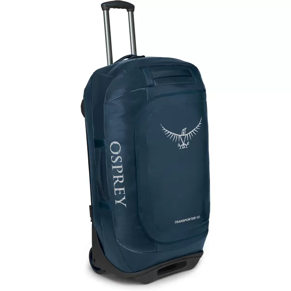 Osprey Transporter 120L Wheeled Travel Duffel Bag BlackVenturi Blue