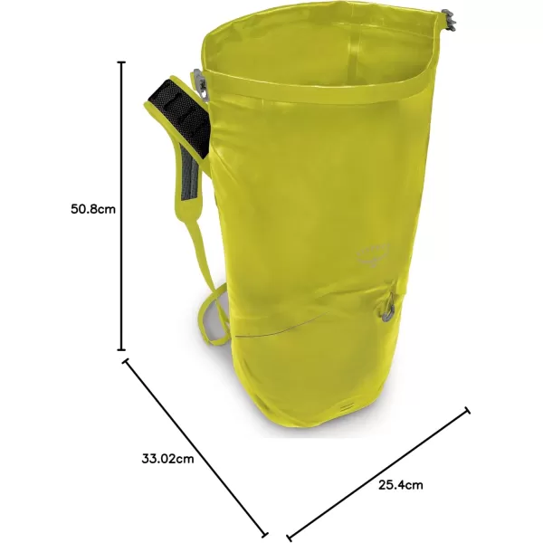 Osprey Transporter 30L Roll Top Waterproof Laptop Backpack BlackLemongrass Yellow