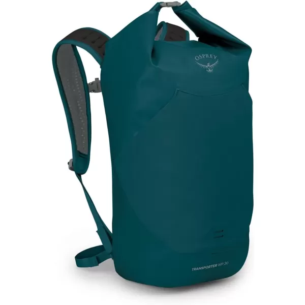 Osprey Transporter 30L Roll Top Waterproof Laptop Backpack BlackNight Jungle Blue