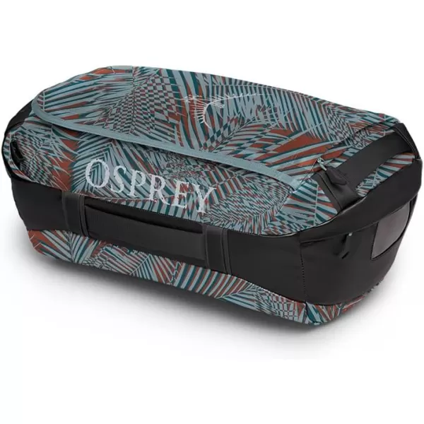 Osprey Transporter 40L Travel Duffel Bag BlackPalm Leaf Glitch Print