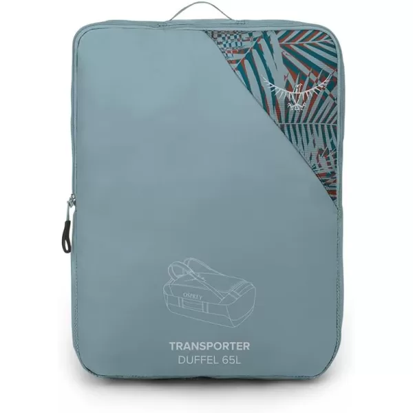 Osprey Transporter 40L Travel Duffel Bag BlackPalm Leaf Glitch Print