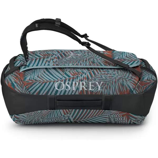 Osprey Transporter 40L Travel Duffel Bag BlackPalm Leaf Glitch Print