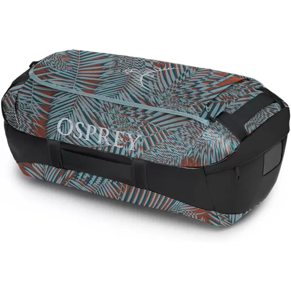 Osprey Transporter 40L Travel Duffel Bag BlackPalm Leaf Glitch Print