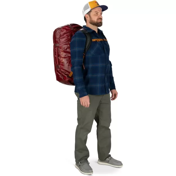 Osprey Transporter 40L Travel Duffel Bag BlackRed Mountain