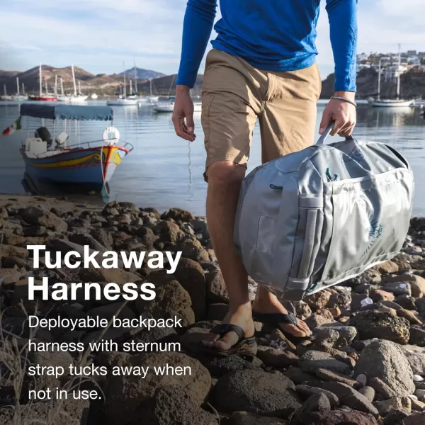 Osprey Transporter 40L Travel Duffel Bag BlackTan Concrete