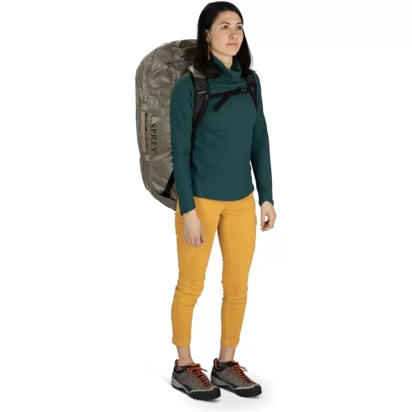 Osprey Transporter 40L Travel Duffel Bag BlackTan Concrete