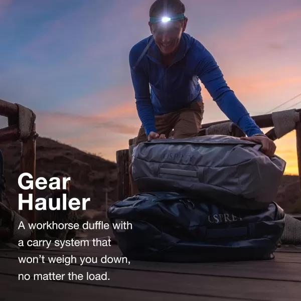 Osprey Transporter 40L Travel Duffel Bag BlackTan Concrete