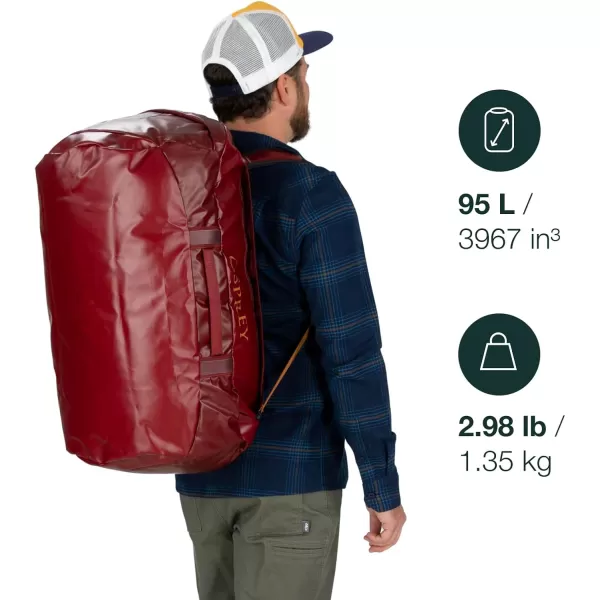 Osprey Transporter 40L Travel Duffel Bag BlackTan Concrete