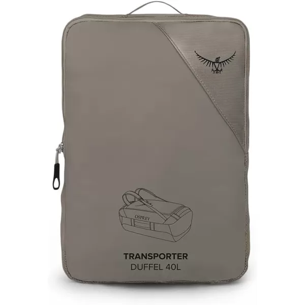 Osprey Transporter 40L Travel Duffel Bag BlackTan Concrete