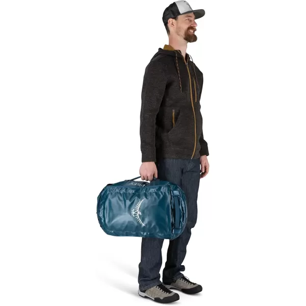 Osprey Transporter 40L Travel Duffel Bag BlackVenturi Blue