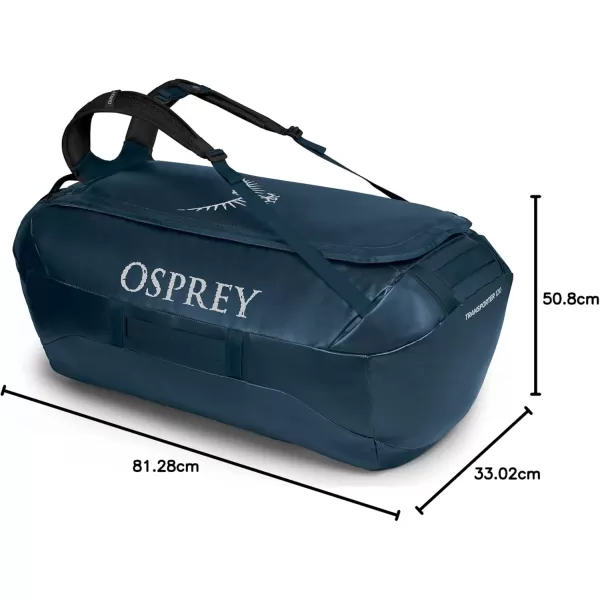 Osprey Transporter 40L Travel Duffel Bag BlackVenturi Blue