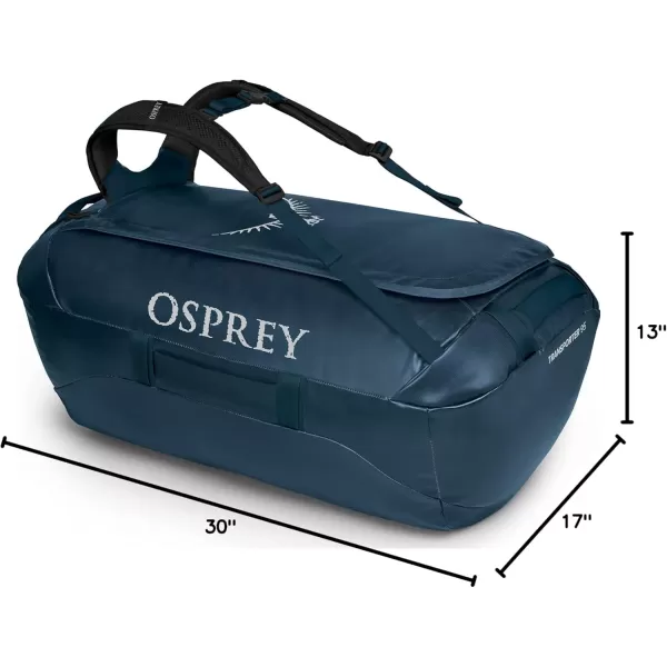 Osprey Transporter 40L Travel Duffel Bag BlackVenturi Blue