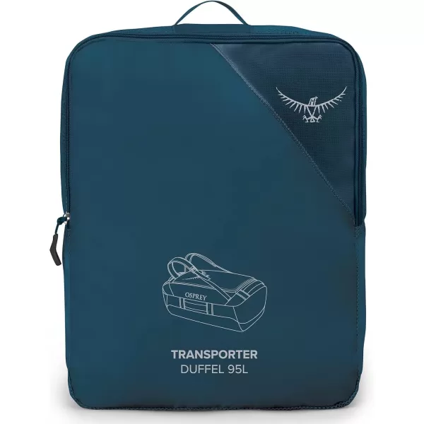 Osprey Transporter 40L Travel Duffel Bag BlackVenturi Blue