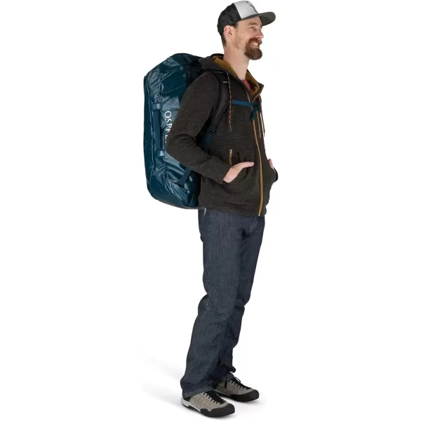 Osprey Transporter 40L Travel Duffel Bag BlackVenturi Blue