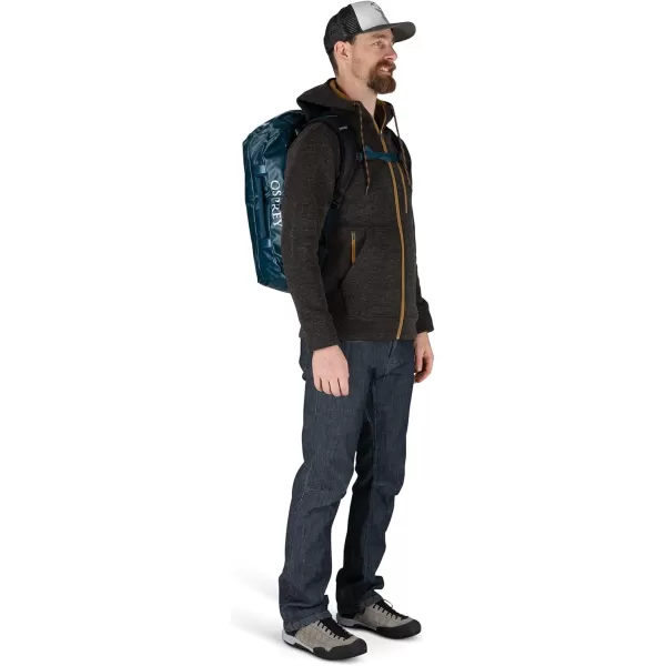 Osprey Transporter 40L Travel Duffel Bag BlackVenturi Blue
