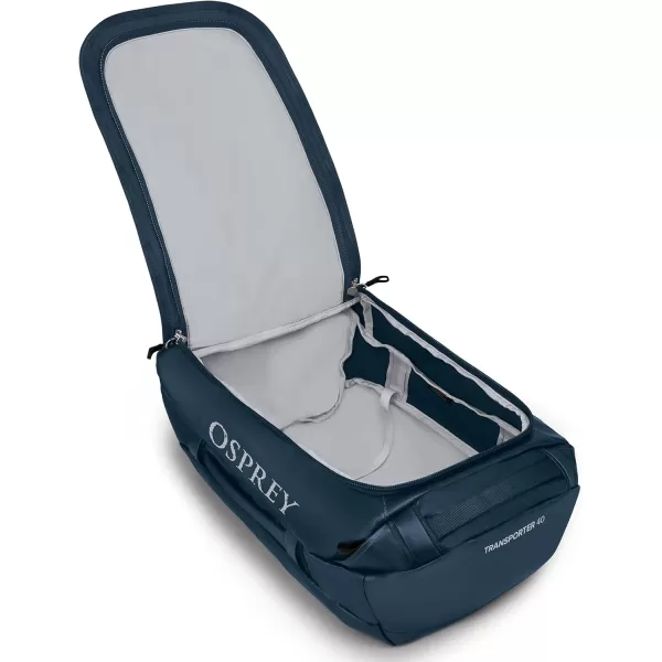 Osprey Transporter 40L Travel Duffel Bag BlackVenturi Blue