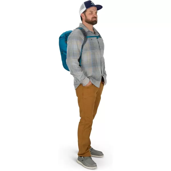 Osprey Ultralight 20L Dry Stuff Pack BlackWaterfront Blue