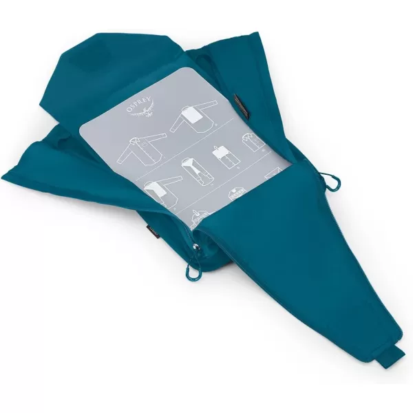 Osprey Ultralight Travel Starter Set Includes Small ampamp Medium Packing Cube and Garment Folder Waterfront BlueWaterfront Blue