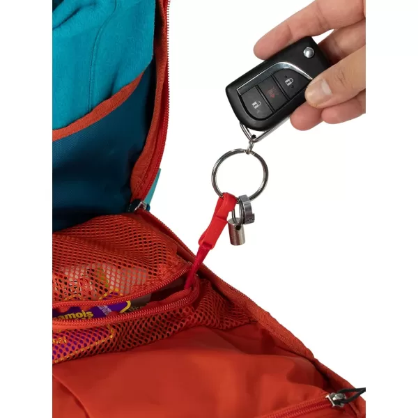 OspreySiskin 8 wRes Ultimate Red OSSpace Travel Grey