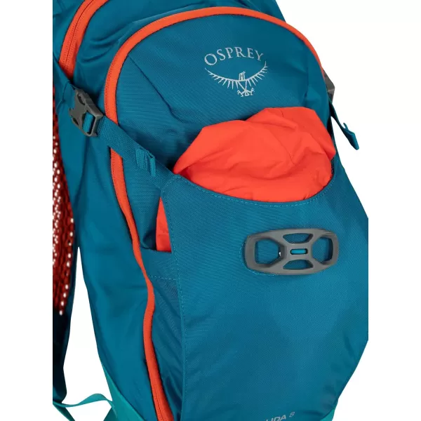 OspreySiskin 8 wRes Ultimate Red OSSpace Travel Grey