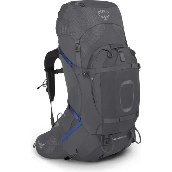 Osprey Aether Plus 60L Mens Backpacking Backpack Axo Green LXLEclipse Grey
