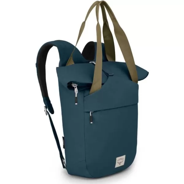 Osprey Arcane Zip Top Tote Backpack Porcelain Orange HeatherStargazer Blue