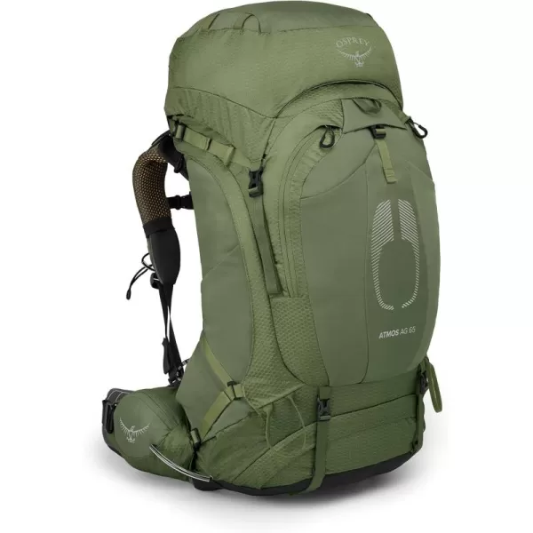 Osprey Atmos AG 65L Mens Backpacking Backpack Venturi Blue SMMythical Green