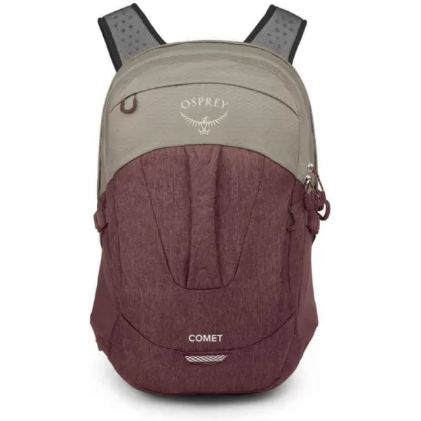 Osprey Comet Laptop Backpack BlackSawdust TanRaisin Red