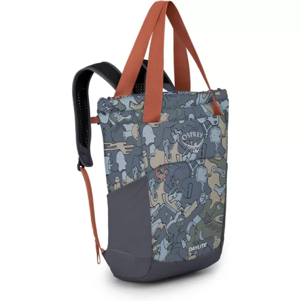 Osprey Daylite Tote Pack Blue SpikemossAlkalineEnjoy Outside Print