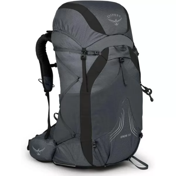 Osprey Exos 58 Mens Ultralight Backpacking BackpackTungsten Grey