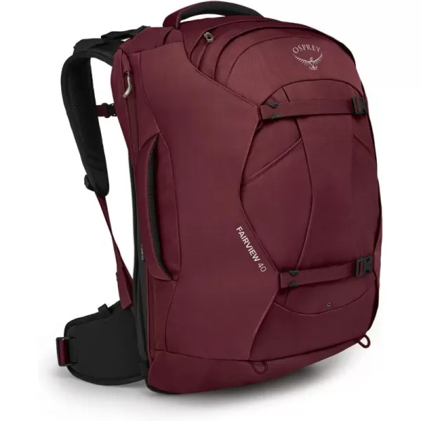 Osprey Fairview 40L Womens Travel Backpack Zircon RedZircon Red