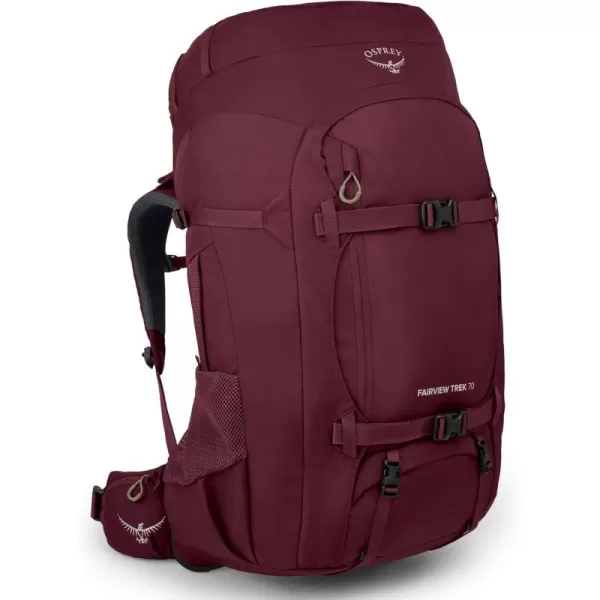 Osprey Fairview Trek 70L Womens Travel Backpack Night Jungle BlueZircon Red