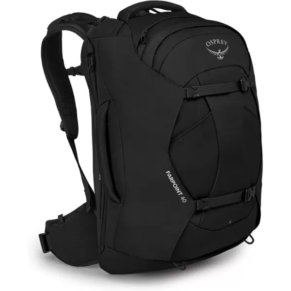 Osprey Farpoint 40L Mens Travel Backpack Tunnel Vision GreyBlack