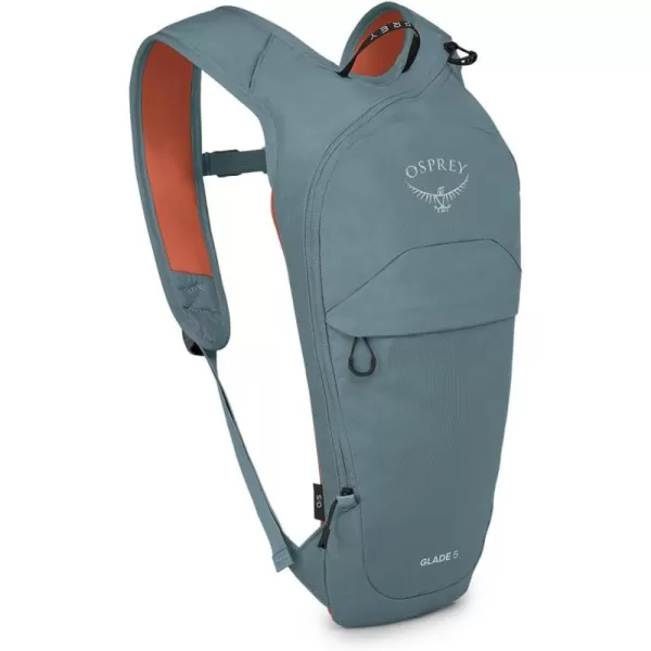 Osprey Glade 5L Ski and Snowboard Backpack with Hydraulics Water Reservoir BlackCelestine Blue