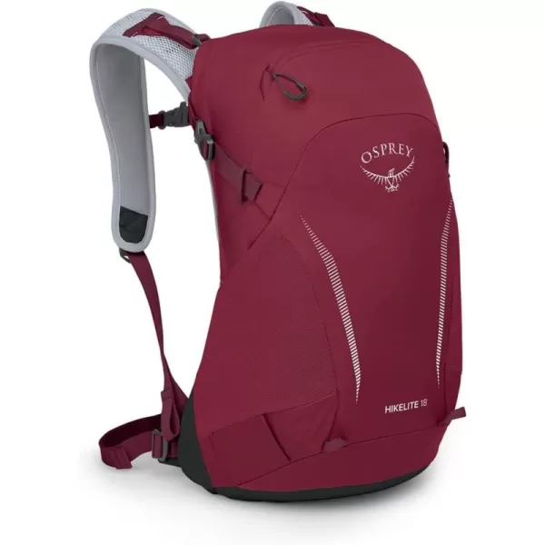 Osprey Hikelite 18L Unisex Hiking Backpack 18 Tan Concrete One SizeSangria Red