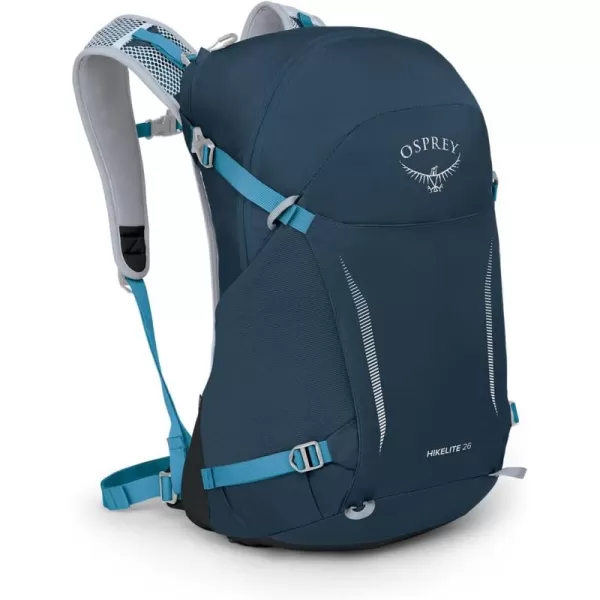 Osprey Hikelite 26L Unisex Hiking Backpack Pine Leaf GreenAtlas Blue