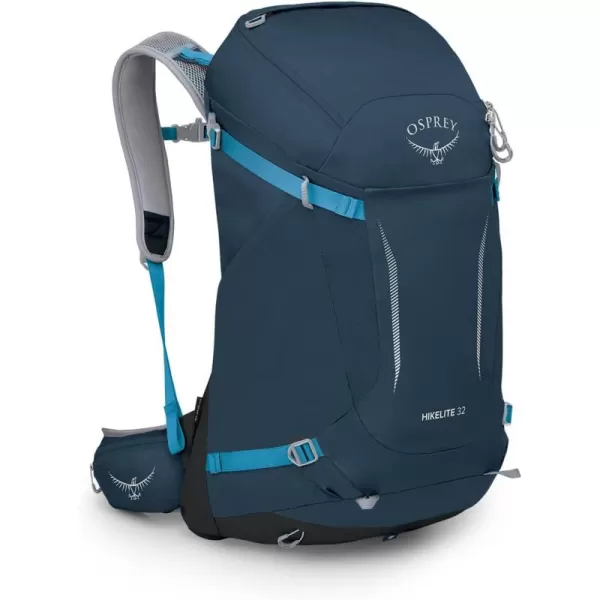 Osprey Hikelite 32L Unisex Hiking Backpack Pine Leaf Green SMAtlas Blue
