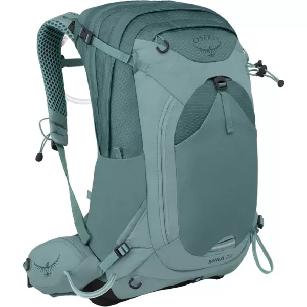 Osprey Mira 22L Womens Hiking Backpack with Hydraulics Reservoir Succulent Green