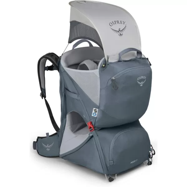 Osprey Poco LT Lightweight Child Carrier and Backpack for Travel Deep Teal Minimum load 238lbs  Maximum load 485lbsTungsten Grey